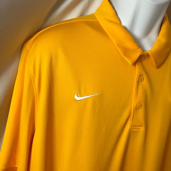 Nike Eagle Head Mascot Activewear Athletic Sport Cut Polo Shirt - Picture 3 of 6